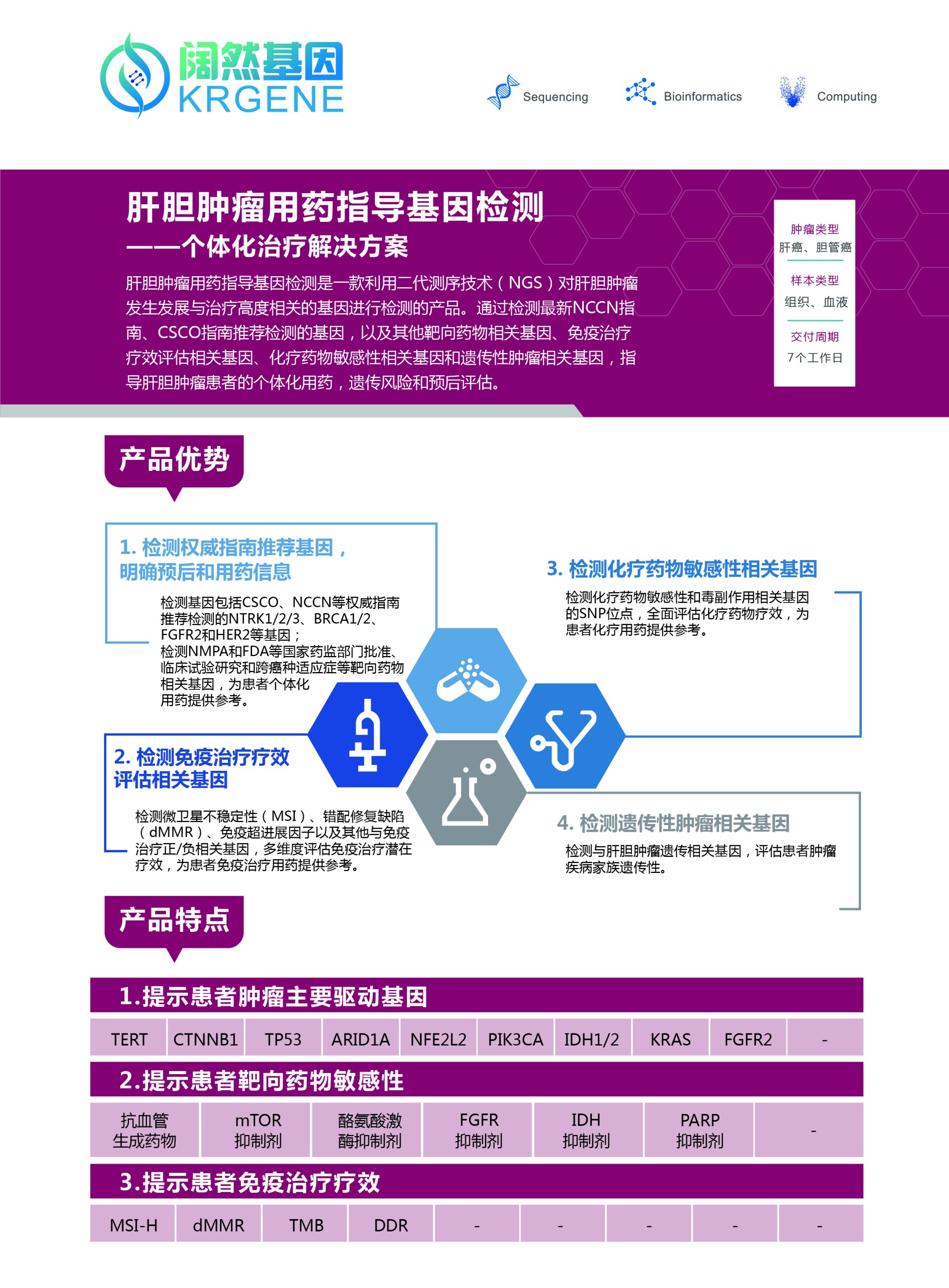 肝胆肿瘤用药指导基因检测