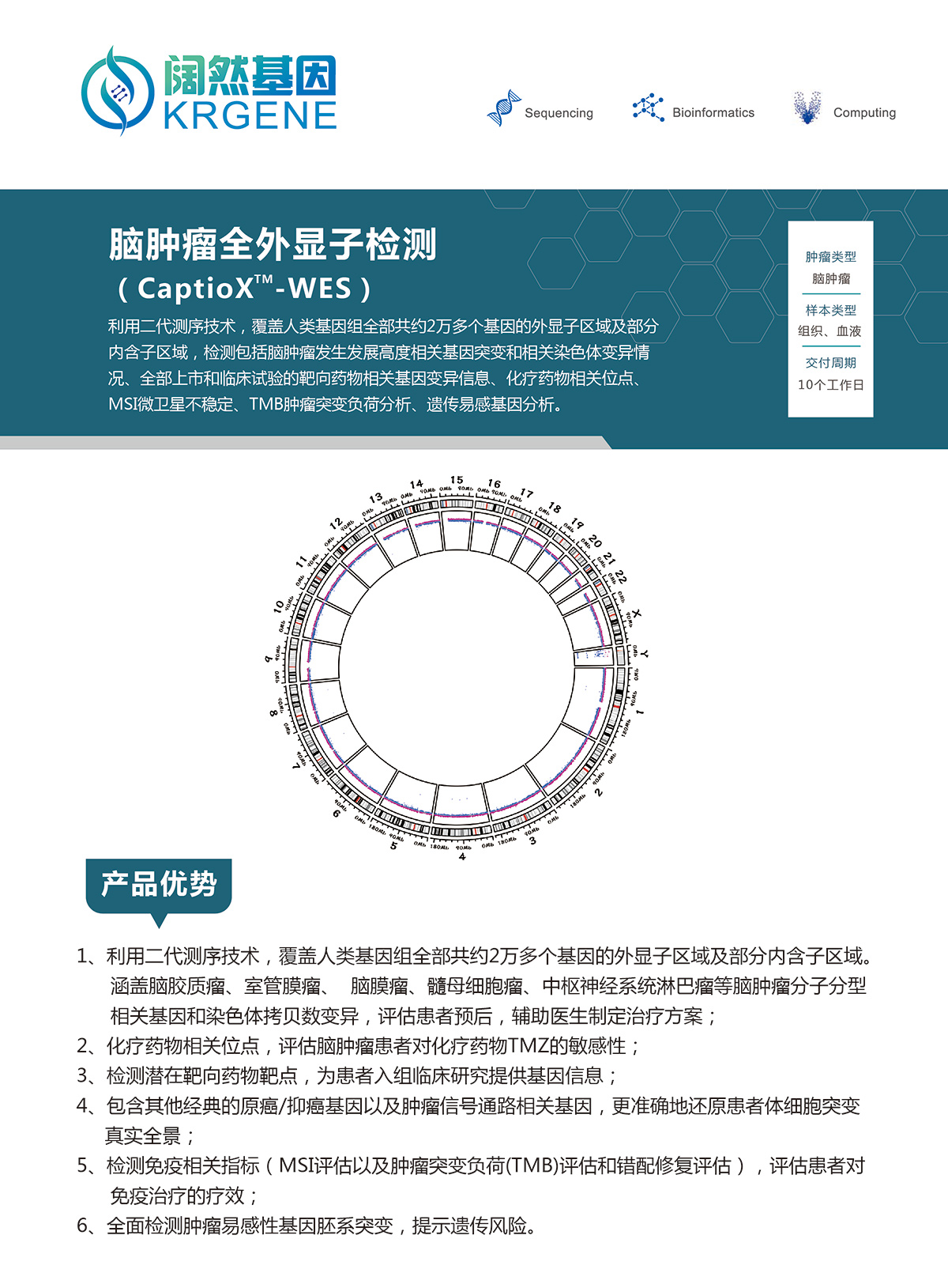 脑肿瘤全外显子检测